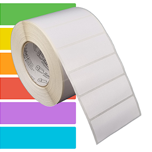 Etiqueta adesiva 100x35mm 10x3,5cm Térmica (impressão sem ribbon) - Rolo c/ 2367 (90m) Tubete 3 polegadas