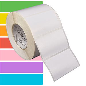 Etiqueta adesiva 100x60mm 10x6cm Térmica (impressão sem ribbon) - Rolo c/ 1428 (90m) Tubete 3 polegadas
