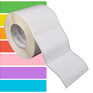 Etiqueta adesiva 100x80mm 10x8cm Térmica (impressão sem ribbon) - Rolo c/ 1083 (90m) Tubete 3 polegadas