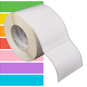 Etiqueta adesiva 100x90mm 10x9cm Térmica (impressão sem ribbon) - Rolo c/ 969 (90m) Tubete 3 polegadas