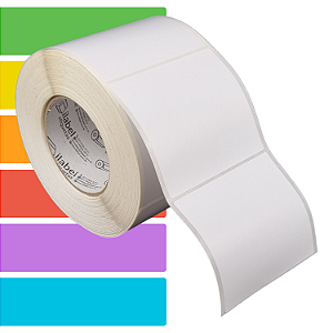 Etiqueta adesiva 100x90mm 10x9cm Térmica (impressão sem ribbon) - Rolo c/ 969 (90m) Tubete 3 polegadas