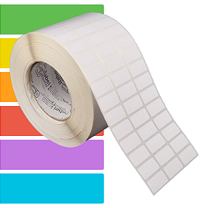 Etiqueta adesiva 30x15mm 3x1,5cm (3 colunas) Térmica (impressão sem ribbon) - Rolo c/ 90m Tubete 3 polegadas