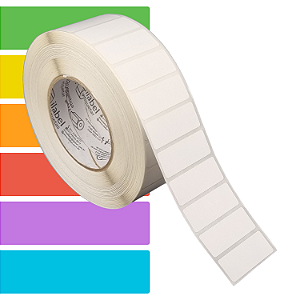 Etiqueta adesiva 50x20mm 5x2cm (1 coluna) Térmica (impressão sem ribbon) Rolo c/ 3912 (90m) Tubete 3 polegadas