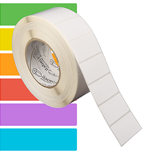 Etiqueta adesiva 50x30mm 5x3cm (1 coluna) Térmica (impressão sem ribbon) Rolo c/ 2727 (90m) Tubete 3 polegadas
