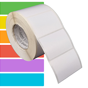 Etiqueta adesiva 90x60mm 9x6cm Térmica (impressão sem ribbon) - Rolo c/ 1428 (90m) Tubete 3 polegadas