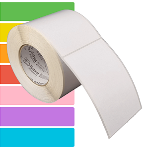 Etiqueta adesiva 100x150mm 10x15cm Couche p/ Zebra ZT230 S4M ZT410 - Rolo c/ 600 (90m) Tubete 3 polegadas