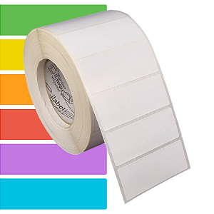 Etiqueta adesiva 90x35mm 9x3,5cm Térmica (impressão sem ribbon) - Rolo c/ 2368 (90m) Tubete 3 polegadas