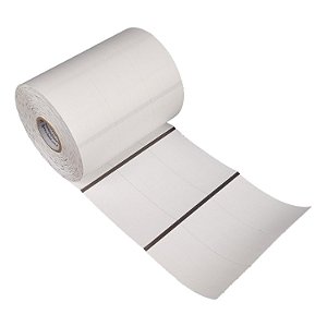 Etiqueta de composição têxtil lavável 33x70mm 3,3x7cm (3 colunas) Nylon resinado p/ Zebra Argox Elgin Rolo c/ 1713 (40m)