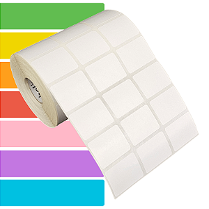 Etiqueta adesiva 33x25mm 3,3x2,5cm (3 colunas) BOPP p/ Zebra Argox Elgin - Rolo c/ 3213 (30m)