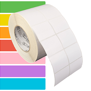 Etiqueta adesiva 50x40mm 5x4cm (2 colunas) BOPP p/ congelados Zebra ZT230 S4M Rolo c/ 90m Tubete 3 polegadas