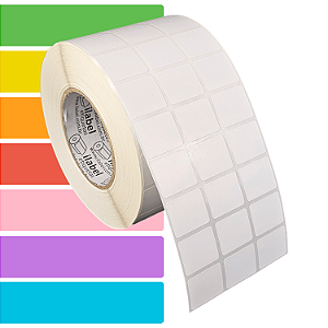 Etiqueta adesiva 30x25mm 3x2,5cm (3 colunas) BOPP p/ congelados Zebra ZT230 S4M Rolo c/ 90m Tubete 3 polegadas
