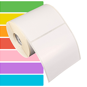 Etiqueta adesiva 80x80mm 8x8cm BOPP p/ Zebra Argox Elgin - Rolo c/ 361 (30m)
