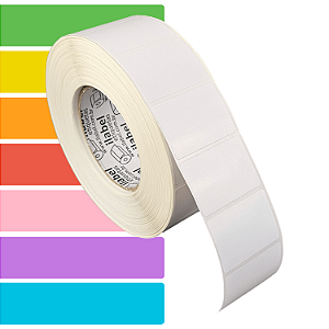 Etiqueta adesiva 50x35mm 5x3,5cm (1 coluna) Couche p/ Zebra ZT230 S4M ZT410 Rolo c/ 90m Tubete 3 polegadas