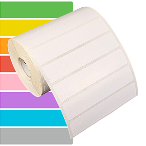 Etiqueta adesiva 100x20mm 10x2cm BOPP p/ congelados p/ Zebra Argox Elgin - Rolo c/ 1304 (30m)