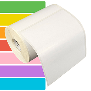 Etiqueta adesiva 100x120mm 10x12cm Couche p/ Zebra Argox Elgin - Rolo c/ 243 (30m)