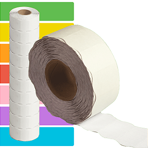 Etiqueta refil Etiquetadora Open S16 (26x16mm ondulada) - 10 rolos com 1000