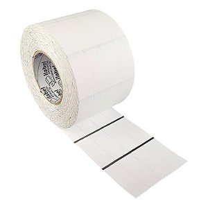 Etiqueta de composição têxtil lavável 25x60mm 2,5x6cm (4 col) Nylon resinado p/ Zebra Argox Elgin Rolo c/ 7992 (120m)