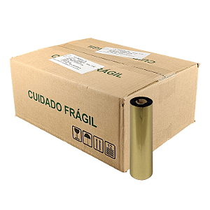 Ribbon 110x74 Misto Mastercorp K115 Externo 1/2 pol para Zebra Argox Elgin - Caixa com 48 unidades