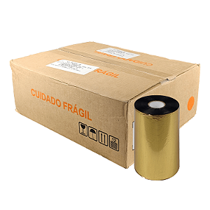 Ribbon 110x450 Misto Mastercorp K115 Externo 1 pol para impressora térmica industrial - Caixa com 12 unidades