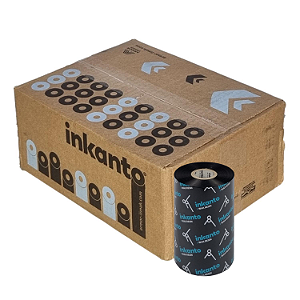 Ribbon 110x450 Misto Armor Inkanto APR1 Externo 1 pol para impressora térmica industrial - Caixa com 12 unidades