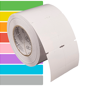 Etiqueta tag roupa adesiva 50x75mm 5x7,5cm (2 col) 1 picote Térmica cartão (impressão sem ribbon) 90m 3 pol