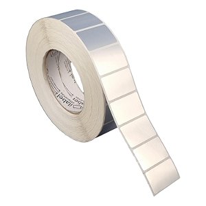 Etiqueta adesiva 40x25mm 4x2,5cm (1 coluna) VOID prata fosco p/ Zebra ZT230 S4M ZT410 Rolo 90m Tubete 3 polegadas