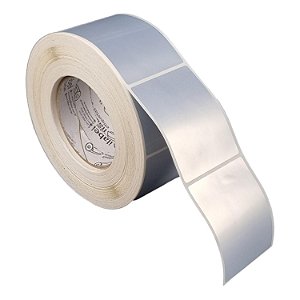 Etiqueta adesiva 60x80mm 6x8cm VOID prata fosco p/ Zebra ZT230 S4M ZT410 - Rolo c/ 1083 (90m) Tubete 3 polegadas