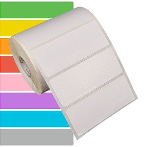 Etiqueta adesiva 90x35mm 9x3,5cm Couche REMOVÍVEL p/ Zebra Argox Elgin - Rolo c/ 789 (30m)