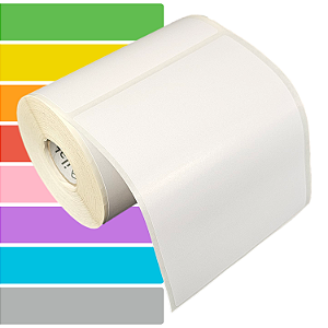 Etiqueta adesiva 100x120mm 10x12cm Tyvek® p/ Zebra Argox Elgin - Rolo c/ 243 (30m)