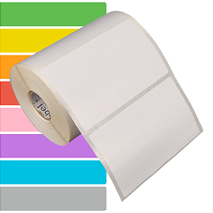Etiqueta adesiva 100x60mm 10x6cm Tyvek® p/ Zebra Argox Elgin - Rolo c/ 476 (30m)