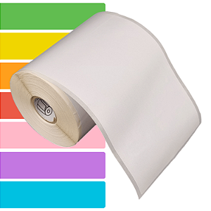 Etiqueta adesiva 100x200mm 10x20cm Couche p/ Zebra Argox Elgin - Rolo c/ 147 (30m)