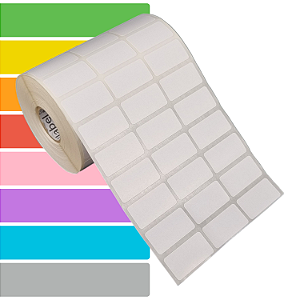 Etiqueta adesiva 33x17mm 3,3x1,7cm (3 colunas) BOPP p/ Zebra Argox Elgin - Rolo c/ 4500 (30m)