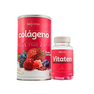 Kit da Beleza Vitaten + Colageno verisol Biocorps frete gratís