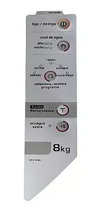 Painel Decorativo Adesivo Lavadora Brastemp 8kg Bwc08a MSR2701