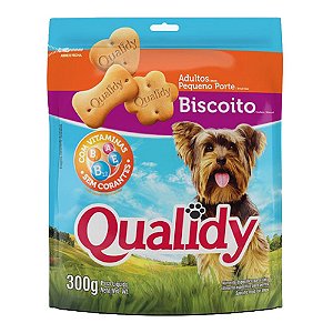 Qualidy Biscoito Para Cães Adultos Pequeno Porte 300g