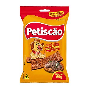 Petiscão Bifinho Mastigável Sabor Carne - 60g