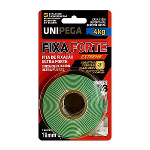 Unipega Fita Fixa Ultra Forte Dupla Face 19mm