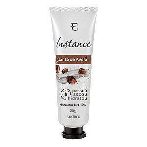 Creme Hidratante Para Mãos Instance Leite de Avelã 30g