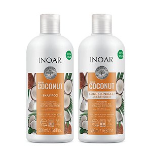 Kit Inoar Bombar Coconut - Shampoo 500ml + Condicionador 500ml