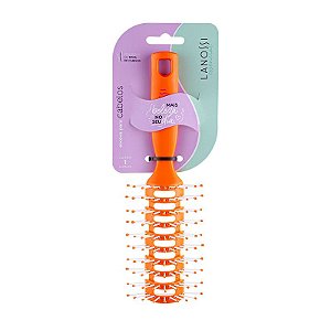 Escova de Cabelo Lanossi Essencial Ventilada Laranja