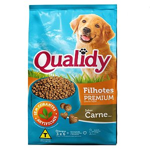 Qualidy Premium Cães Filhotes Sabor Carne 10,1kg