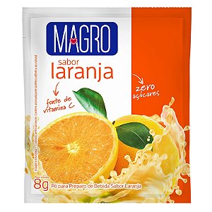 Refresco Diet Magro Sabor Laranja com 15un de 8g