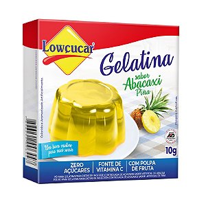 Gelatina Zero Sabor Abacaxi Lowçucar 10g