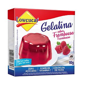 Gelatina Zero Sabor Framboesa Lowçucar 10g