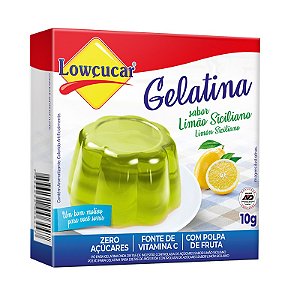 Gelatina Zero Sabor Limão Siciliano Lowçucar 10g