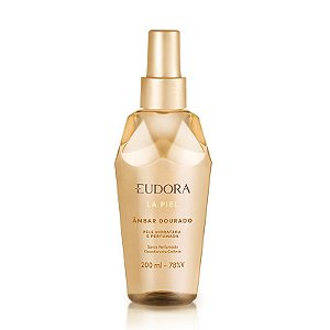 Spray Perfumado Desodorante Colônia La Piel Âmbar Dourado 200ml