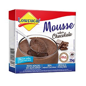 Mousse Lowçucar Zero Açúcares Sabor Chocolate 25g