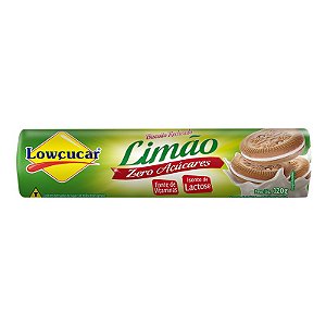 Biscoito Recheado Lowçucar Zero Açúcares Sabor Limão 120g