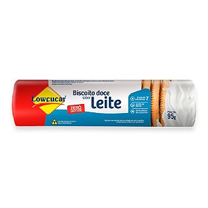 Biscoito Lowçucar Sabor Leite Zero Adição de Açúcares 95g