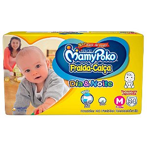 MamyPoko Fralda-Calça Dia e Noite M 34 Unidades